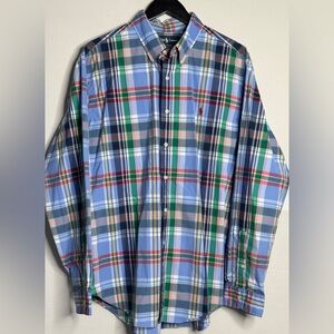 Ralph Lauren‎ Multicolor Plaid Button Down Custom Fit Shirt